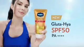 Get our first ever non-sticky sunscreen with Vaseline Gluta-Hya SPF50 Luminous Defense Serum Lotion!