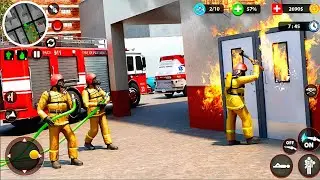Fire Truck Rescue City Driving Simulator 3D - 911 Emergency Rescue Simulator - Android Gameplay 