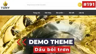 Демонстрационная тема TONY Lubricant Oil | thememau.com