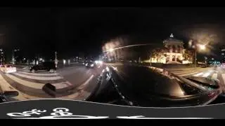 Riding By The Georgia State Capital at Night in 360 Video!