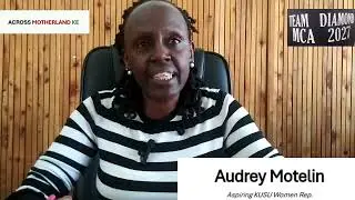 Egerton KUSU Women Rep. Aspirant Audrey Motelin explores her manifesto for 2026 elections.