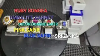 Ruby,Safir,garnet.ring perak mikro setting..