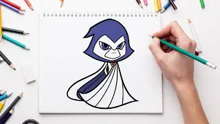 Coloring Raven | Teen Titans GO Coloring Book Page
