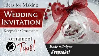 Personalized Keepsake Wedding Ornaments - Fillable