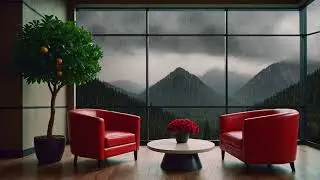 Serene Thunderstorm by the Window | Ambient Rain & Lightning for Deep Meditation