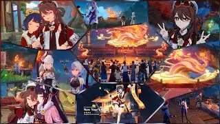 Springtime Charms, Lantern Rite, Event Cutscene in 4K 60 FPS | Genshin Impact