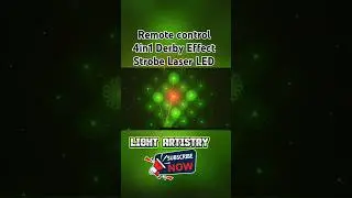 Remote contrl 4in1 Derby Effect Strobe Laser LED Disco Light Party 🎉#shorts #short #ledglow #ledkit