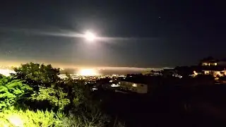 Strawberry Moon 2021 Shining Over the Ocean | Full Moon June 2021