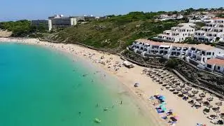 Arenal D'En Castell Beach Fly-By Drone 4K Menorca Summer