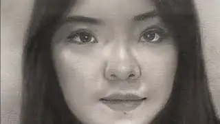 draw portrait in charcoal, time lapse process 🫨