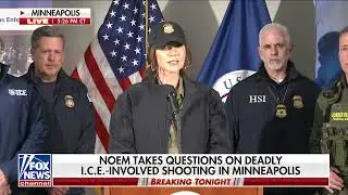 SEC Noem take questions from reporters on Deadly I.C.E shooting in Minneapolis 