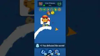 Worms Zone Io Hungry Snakes Gameplay. #snake #wormszone #games #gaming #gameplay #shorts