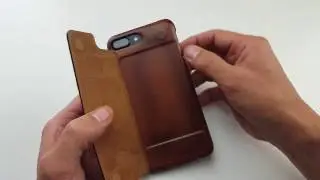 iPhone 7/8 Plus Burkley Premium Snap-On Case with Kickstand and Credit Card Slots Handmade | Review