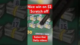 $100,000 cash back $2 scratch off ticket #scratchofftickets