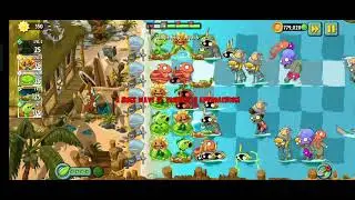Водоросли в PVZ2, уровень 5. Пляжный 🏖️ зомби 🏝️