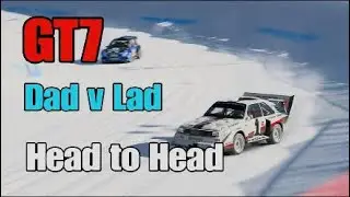 GT7 dad v lad Lake Louise head to head who will win #granturismo7 #gt7