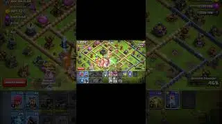 Easy 3 Stars vs TH17 Using Root Rider #clashofclans #coc #th15 #shorts