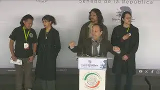 Conferencia de prensa del senador Clemente Castañeda, del Grupo Parlamentario de MC