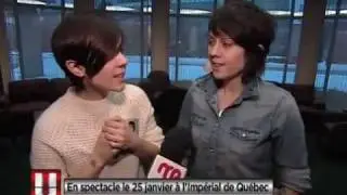 Tegan and Sara - Musiqueplus Interview