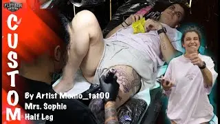 BEAUTIFUL GIRL MAKES A TATTOO ON THE MOST PAINTFUL PART😱😍 || BY ARTIST MOMO_TAT00