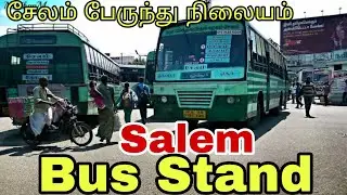 Salem Central Bus Stand || சேலம் மத்திய பேருந்து நிலையம் || #salem #privatebus cabin ride #bustravel