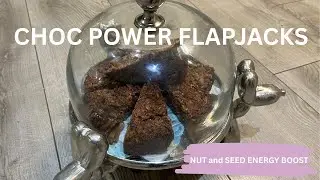 Chocolate Banana  - Nut & Seed Flapjacks (easy + freezer friendly!)