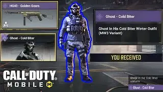 Ghost 'Cold Bitter' Skin and HG40 'Golden Gears' FREE in COD Mobile 