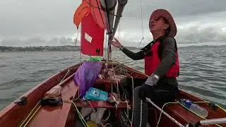 Main sail hoisting: shakedown of Mirror modified yawl &ldquo;ALBA &ldquo;