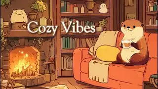 Fireplace & Warm Coffee 🔥☕Cozy Lofi to Relax, Focus #lofihiphop #chillmusic #coffeemusic #studymusic