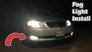 Installing Junkyard Fog Lights On The Corolla!