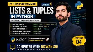 Python Lists for Beginners  Indexing, Slicing, Methods & Real World Examples chapter 4