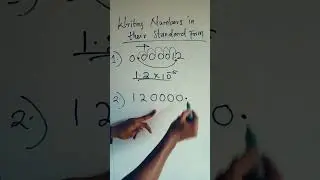 Math: Decimal numbers in standard form. #maths #subscribe