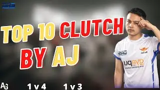 Top 10 Clutch By @SGxAJ  l Best 1v3 , 1v4 Of DRS AJ l