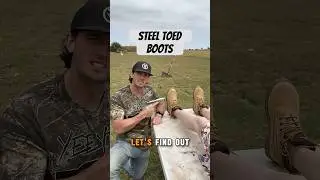 Bulletproof testing steel toed boots