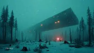 Ambient Dystopian Soundscape ☢️ Post-Earth Snowstorm & Futuristic Nightscape