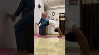 Back opening with wall support #backflexibilityexercises #yogaeverday #yogagoals #motivation