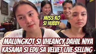 Halatang hanap ni wifey ang kakulitan ng hubby niya sa kanilang velvet live selling#edcy#kalingapedu