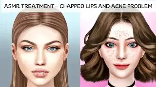 ASMR FIXING CHAPPED LIPS 💋 AND ACNE TREATMENT 💉 - ASMR Hospital Doctor Games