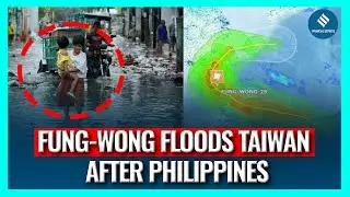 Typhoon Fung-wong Floods Parts of Taiwan After Battering the Philippines With Heavy