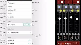OnSong mit Turbosounds App Midifile Player