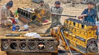 75 Years Old Truck Engine Restoration Process | Mechanical Experts Working Technology Tips | Repair