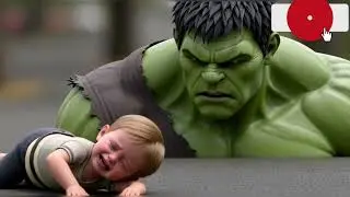 HULK Angry Mode 😡 | Green Monster Power 💥 #Shorts video
