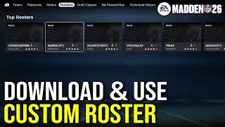 How to Download & Use Custom Roster in Madden 26