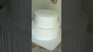 Best 2 Tier Cake Style 💖 Elegant Blue Theme | cake decorating #shorts #viral #trending #new #cake