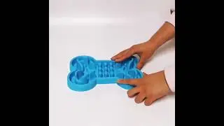 Silicone Bone Shaped Slow Feeder Dog Bowl