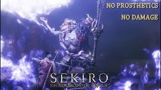 Shichimen Warrior Mini-Boss Fight (No Damage) - Sekiro Shadows Die Twice (PC)