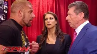 Raw - Triple H can't convince Stephanie and Mr. McMahon to let him compete: Raw, June 3, 2013