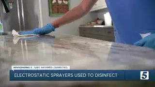 Electrostatic sprayers used to disinfect homes and businesses during the pandemic