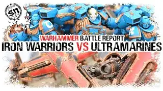 Iron Warriors vs Ultramarines - Warhammer 40,000 (Battle Report)