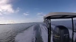 Permit on 8lb Mono in the Fl Keys! Jonny on the Spot with Captain Tim Carlile